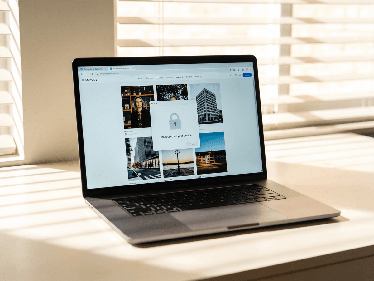 HEIC to JPG converter running in the browser — photos processed on your device, never uploaded